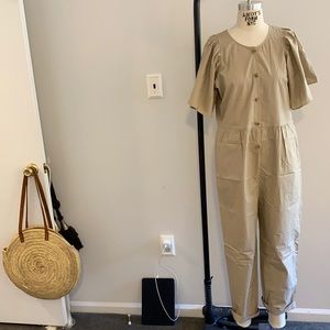 Masscob cotton poplin jumpsuit